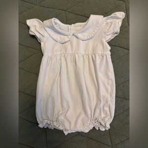 The Oaks Apparel White Baby Girl Romper